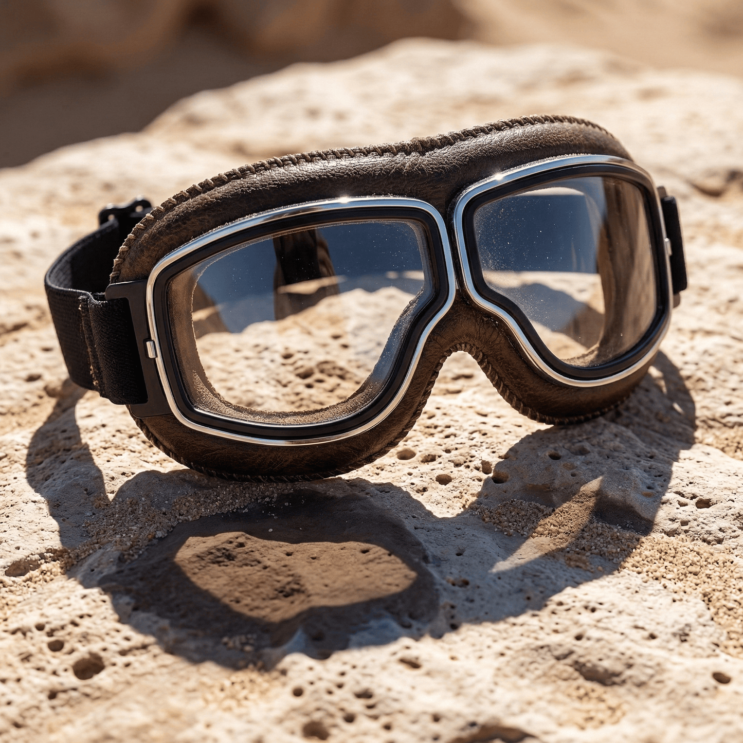 OTG Vintage Motorcycle Gogglese🕶️ - Fits Over Prescription Glasses, Soft Padded Retro Riding Glasses with Anti-Slip Strap & UV400