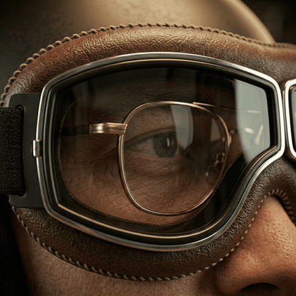OTG Vintage Motorcycle Gogglese🕶️ - Fits Over Prescription Glasses, Soft Padded Retro Riding Glasses with Anti-Slip Strap & UV400